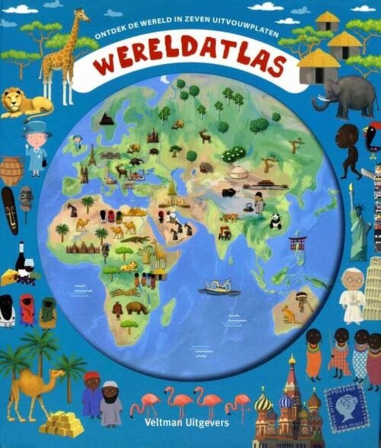 Kinderboeken Wereldatlas (met uitvouwplaten)