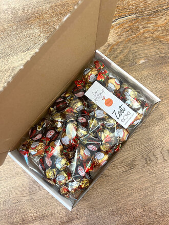 Zoet Doosje wit met Kerstbonbon Mix