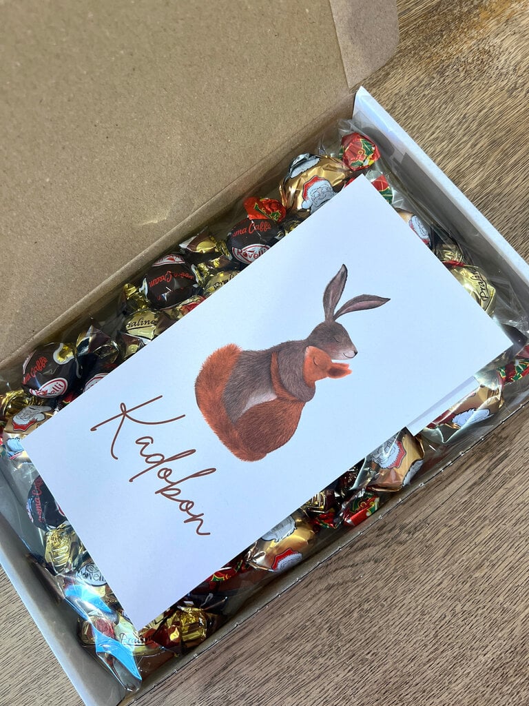 Zoet Doosje wit met Kerstbonbon Mix