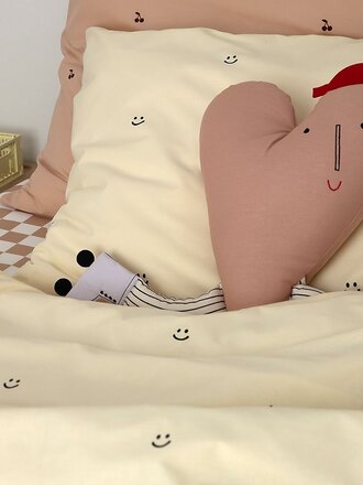 Studio Ditte Dekbedovertrek Smiley vanille