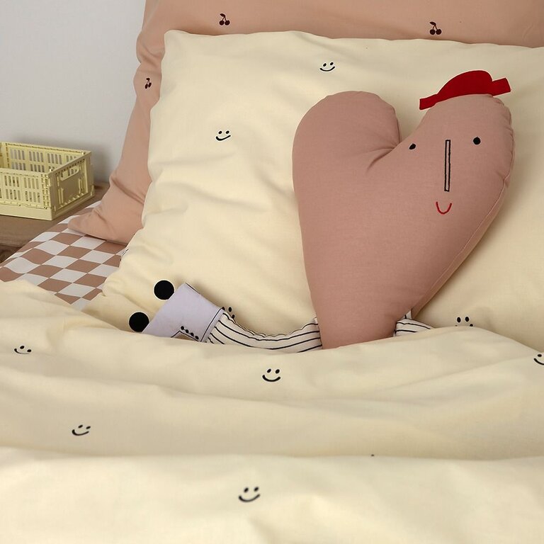 Studio Ditte Dekbedovertrek Smiley vanille