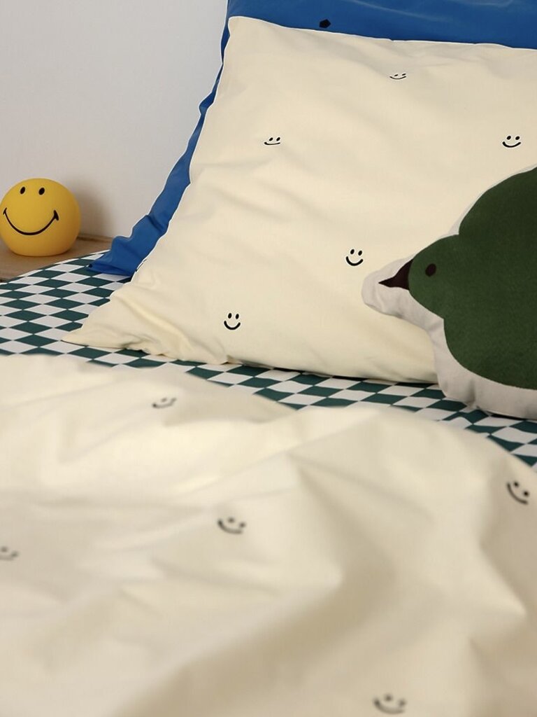 Studio Ditte Dekbedovertrek Smiley vanille