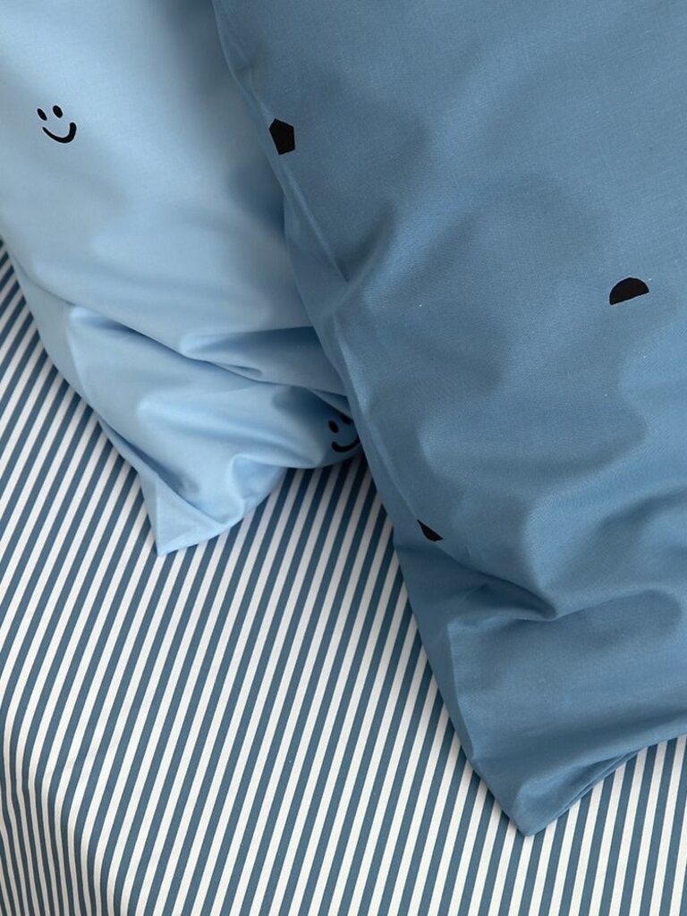 Studio Ditte Dekbedovertrek Speelse blokjes denim