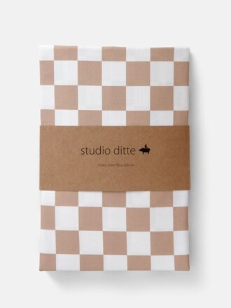 Studio Ditte Hoeslaken Blokjes toffee