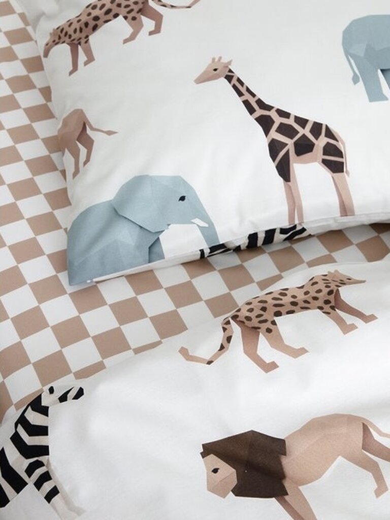 Studio Ditte Hoeslaken Blokjes toffee