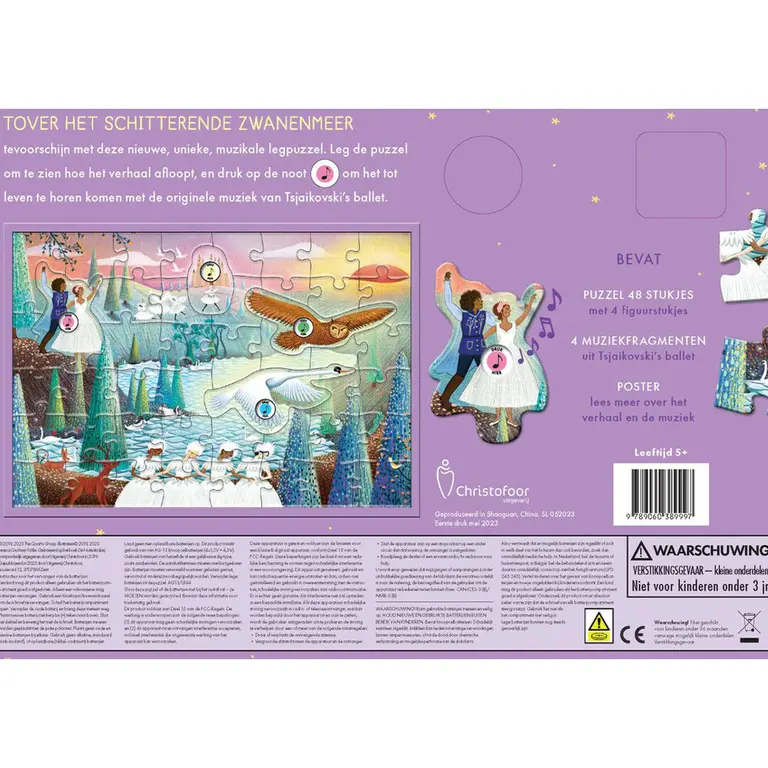 Kinderboeken Geluidenboek Muziekpuzzel De Zwanenmeer