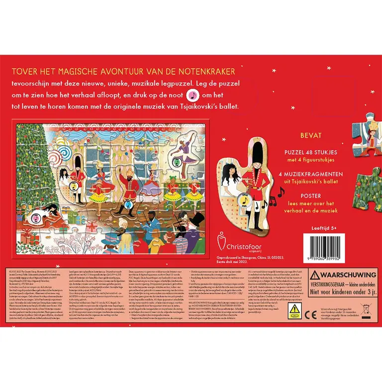 Kinderboeken Geluidenboek Muziekpuzzel De Notenkraker