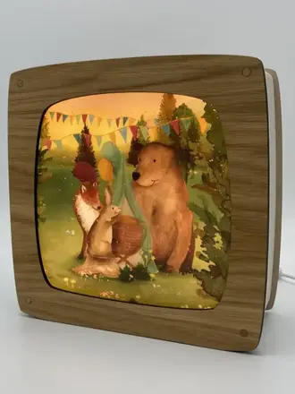 Luminae Plaat-Animals and a crib