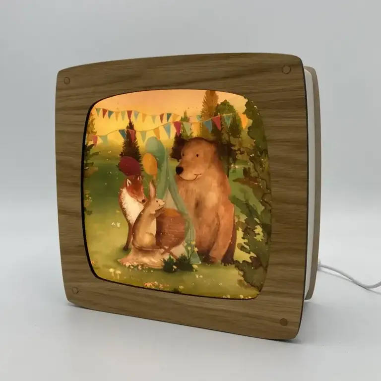 Luminae Plaat-Animals and a crib