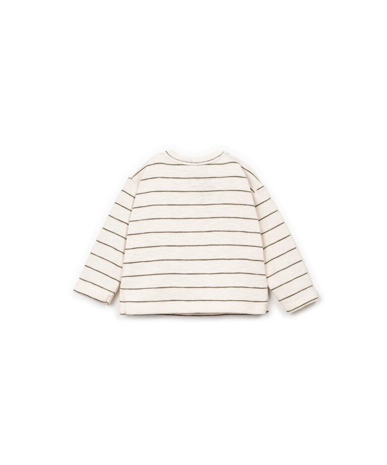 Play Up Stripped Rib Flame LS T-Shirt OAS11003-R357G