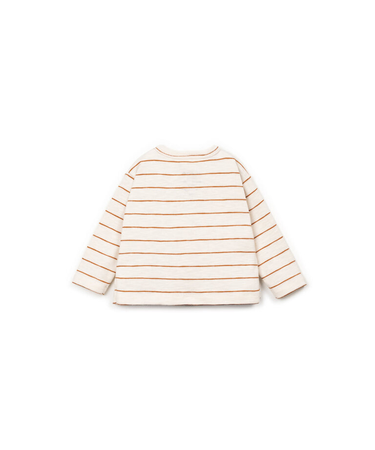 Play Up Stripped Rib Flame LS T-Shirt OAS11003-R356O