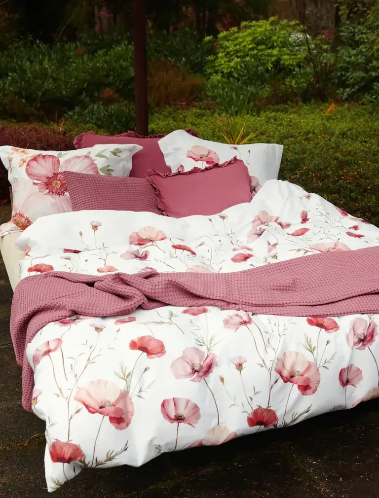 Vandyck Poppy Fileds Dekbedovertrek Cream Tan