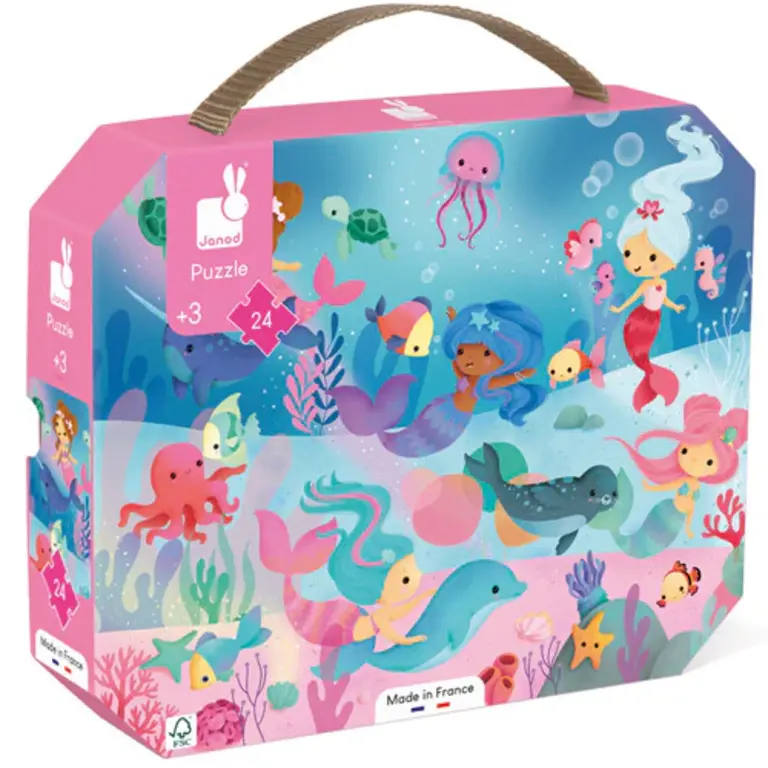 Janod Janod Puzzel Zeemeermin 24 stukjes