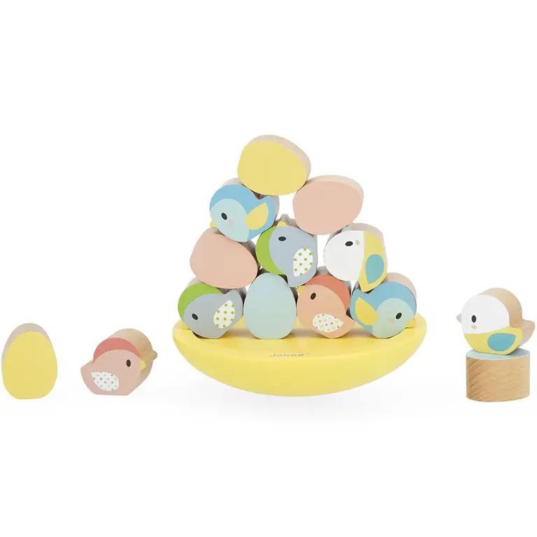 Janod Pure Evenwichtsspel vogels en eitjes