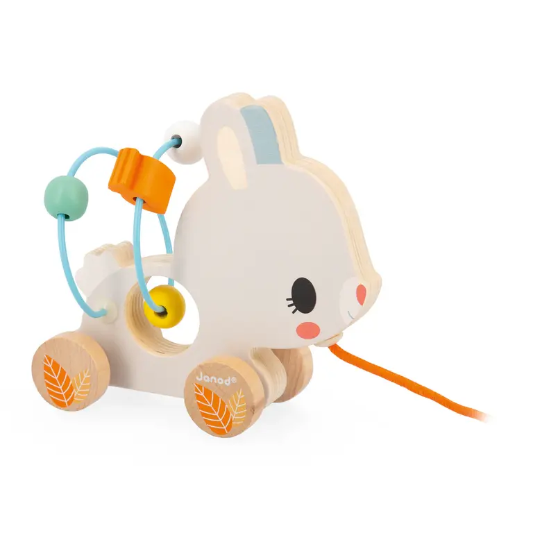 Janod Pure Baby Looping Trekfiguurtje Konijn