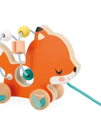 Janod Pure Baby Looping Trekfiguurtje Vos