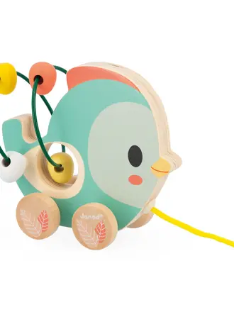 Janod Pure Baby Looping Trekfiguurtje Vogel