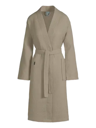 Vandyck Bathrobe Biarritz New - Almond