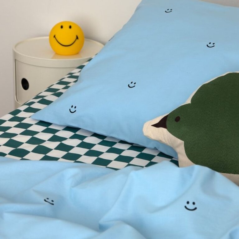 Studio Ditte Dekbedovertrek Smiley blauw