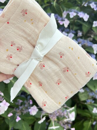 Liewood Lewis muslin cloth 2-pack Mini butterfly Apple blossom mix