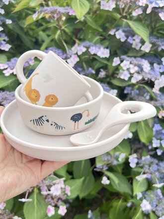 Liewood Vivi Printed tableware All together Sandy