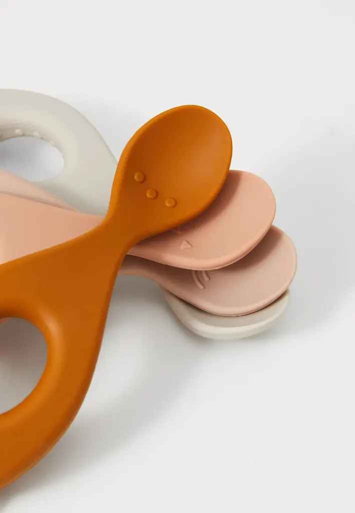 Liewood Liva silicone spoon 4-pack Sandy Rose mix