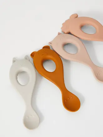 Liewood Liva silicone spoon 4-pack Sandy Rose mix
