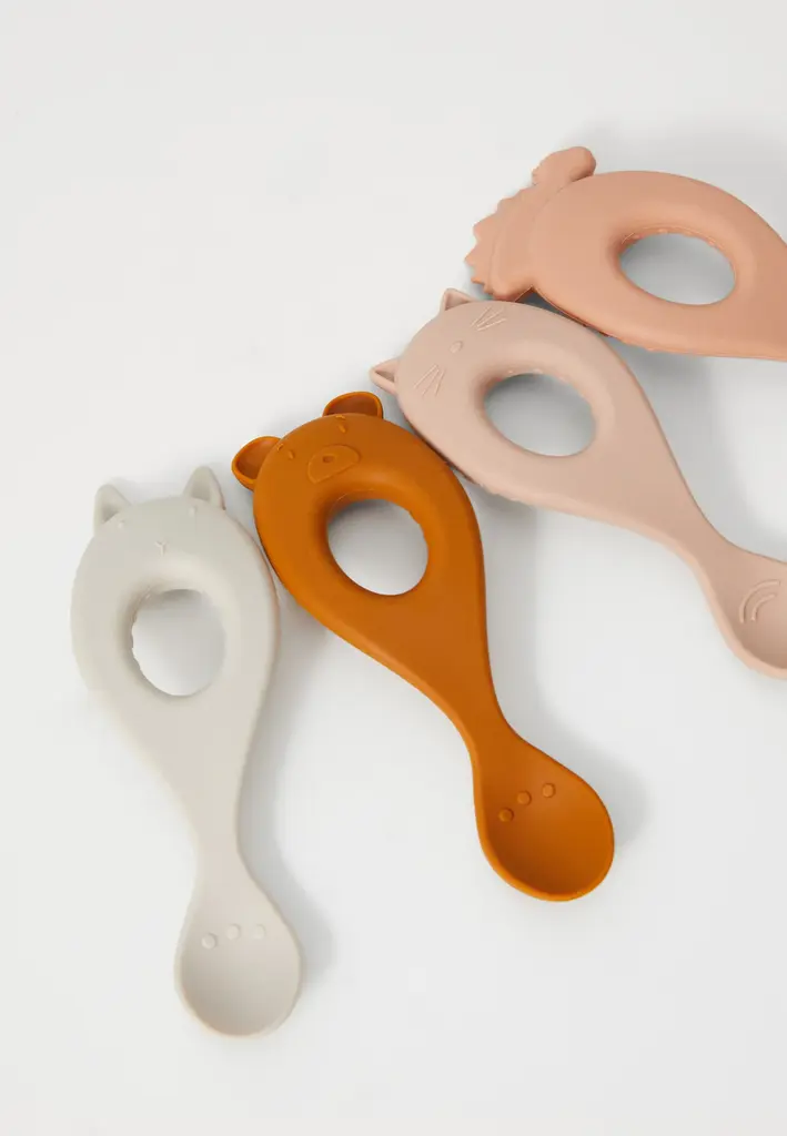 Liewood Liva silicone spoon 4-pack Sandy Rose mix
