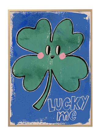 Studioloco Studio loco Poster Lucky Clover 50 x 70 cm