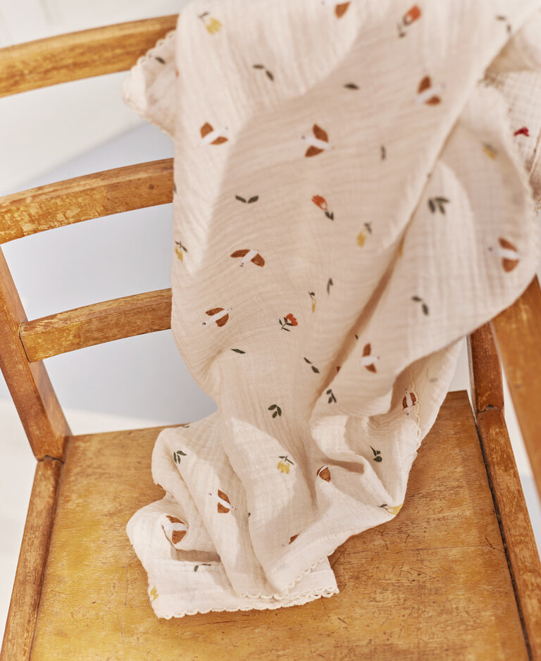 Dear April Mio Muslin Cloths, 3-Pack Songbirds