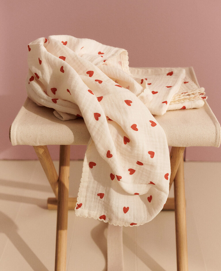 Dear April Mio Muslin Cloths, 3-Pack Little love