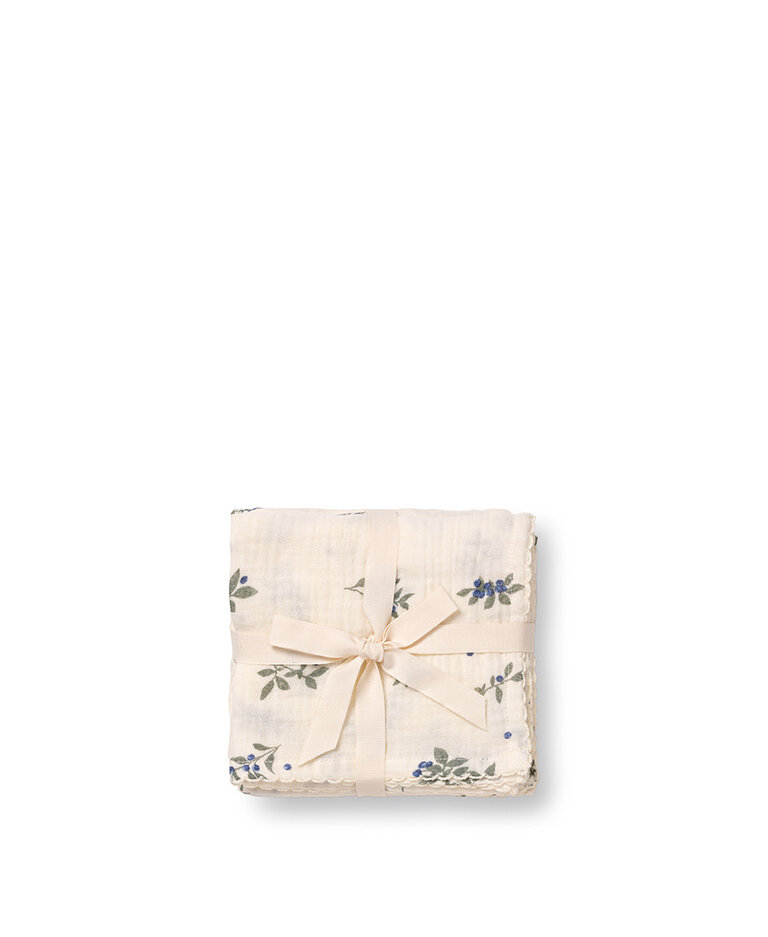 Dear April Mio Muslin Cloths, 3-Pack Blueberries