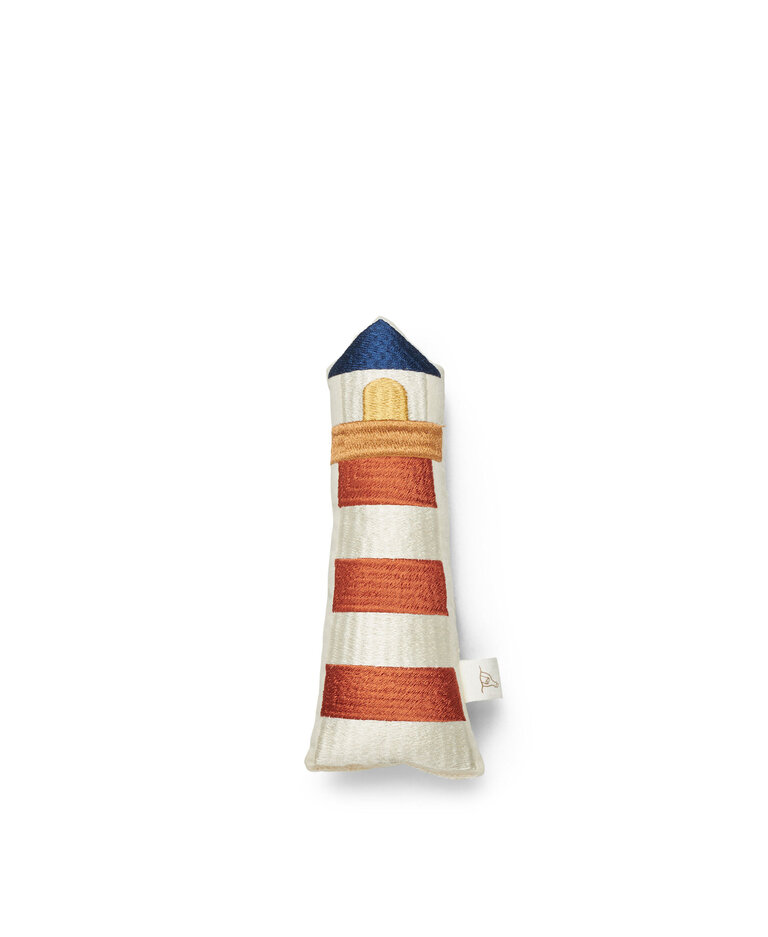 Dear April Klint Lighthouse Rattle, Off-white/Multi-coloured