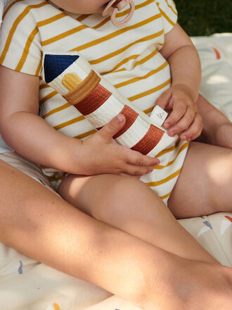 Dear April Klint Lighthouse Rattle, Off-white/Multi-coloured