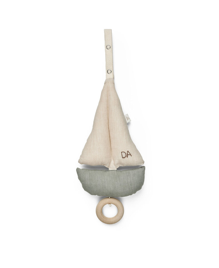 Dear April Pondus Sailboat Mobile, Blue/Off-white