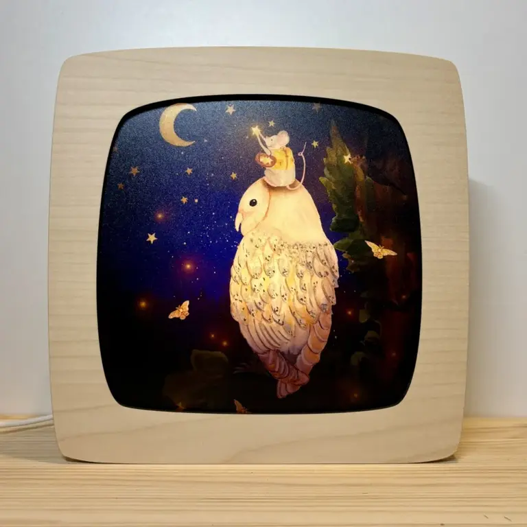 Luminae Plaat-Owl and Mouse hanging stars