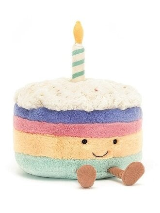 Jellycat Amuseables Rainbow Birthday Cake