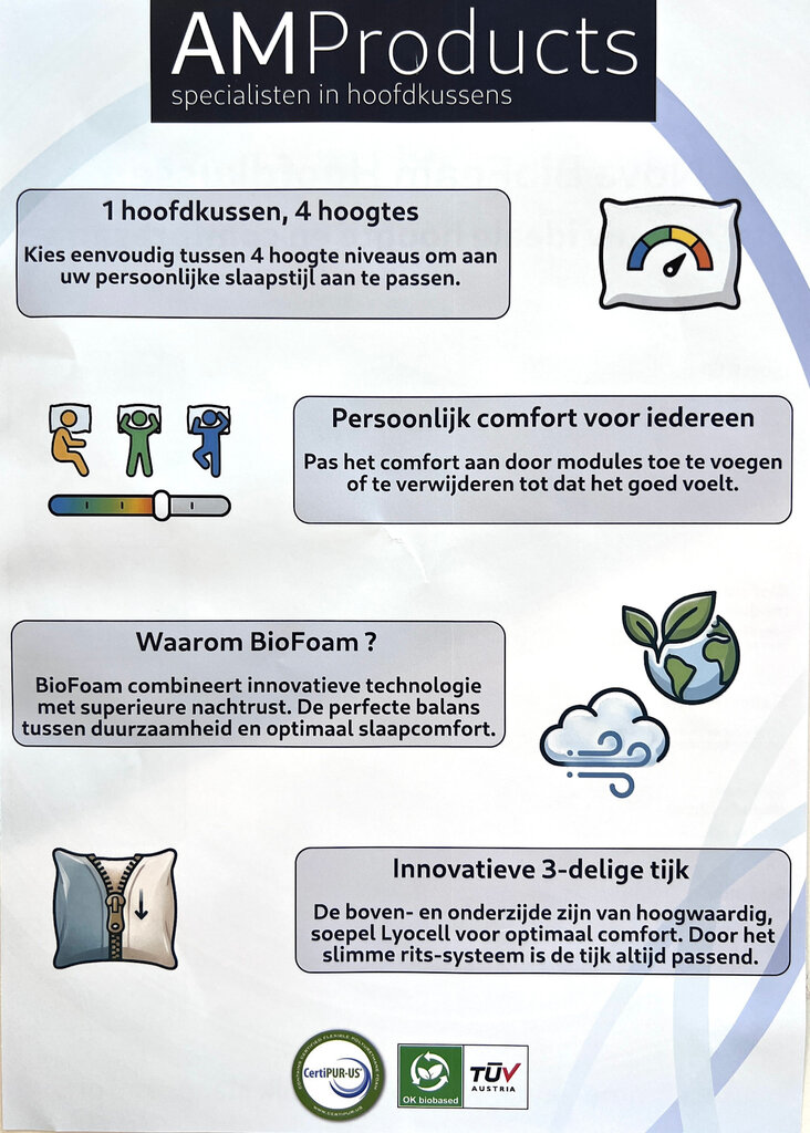 AM Products Hoofdkussen Verso