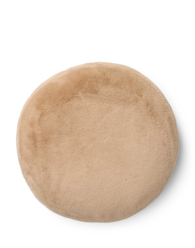 Essenza Mads Furry Cushion Golden Sand (45cm rond)