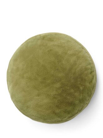Essenza Mads Furry Cushion Cedar Green (45cm rond)