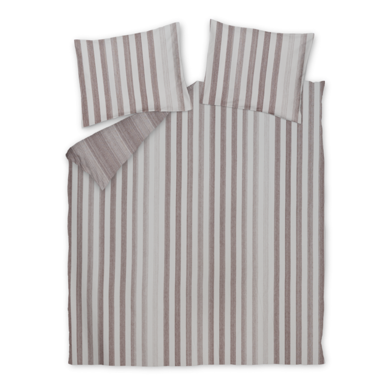 Vandyck Home Brenta Dekbedovertrek Dark truffle