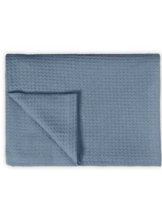 Vandyck Home Pique Bedsprei-Faded Denim