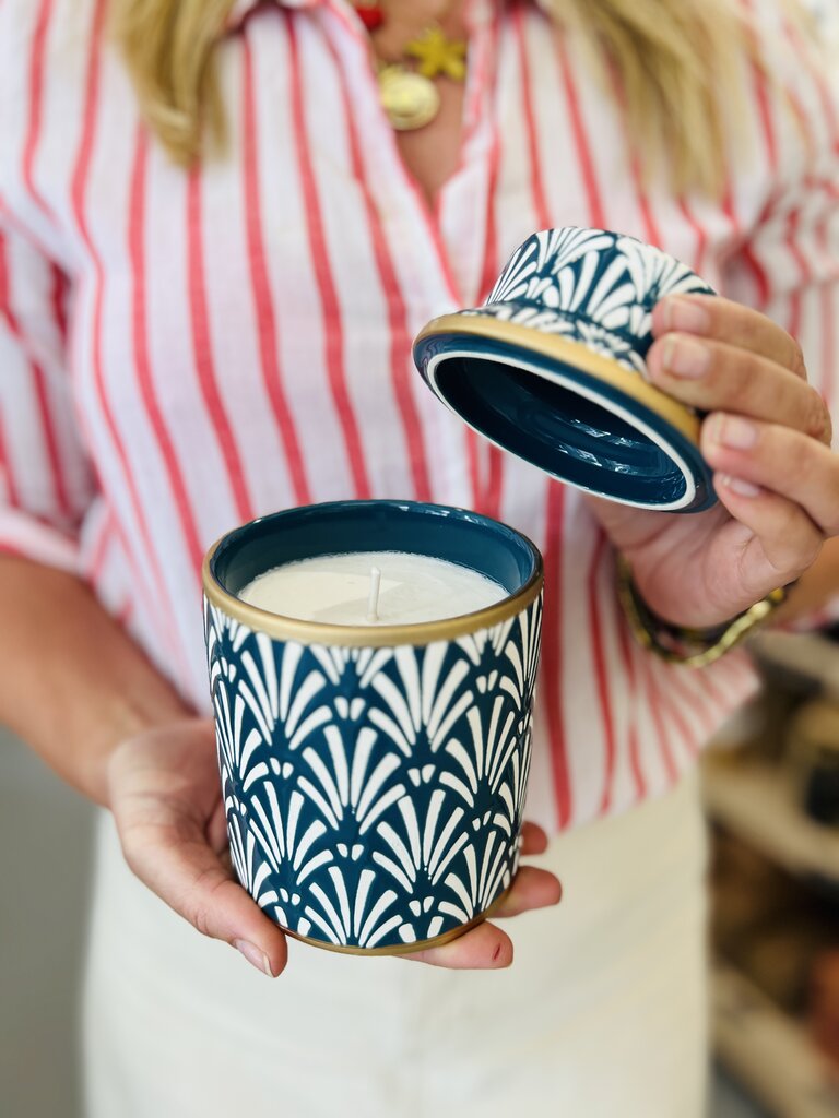 Kayori Geurkaars Keramiek Hazakura Blauw