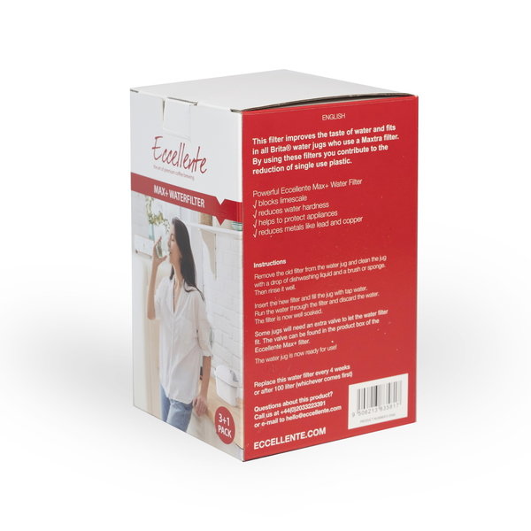 Cartouches filtrantes Max Plus 3+1 gratuit