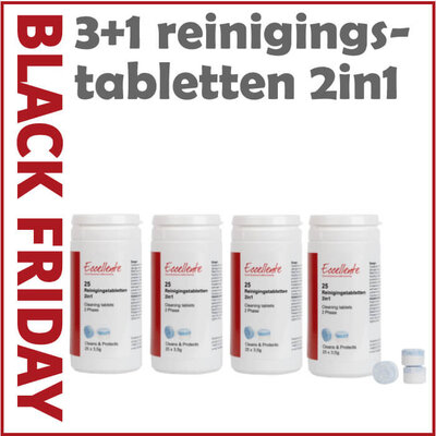 3+1 Reinigingstabletten 2in1 - 25 stuks voor Jura