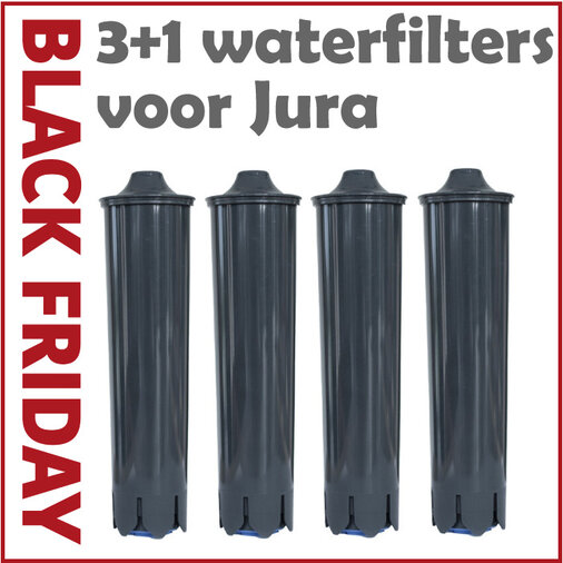  3+1 waterfilters compatible met Jura Claris Smart+