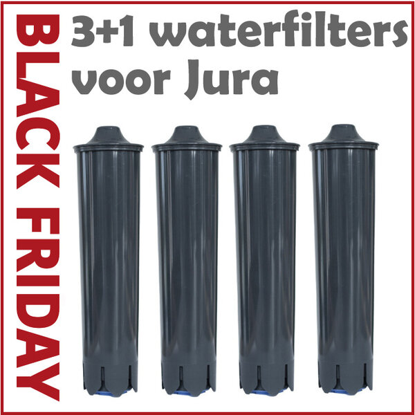 3+1 waterfilters compatible met Jura Claris Smart+