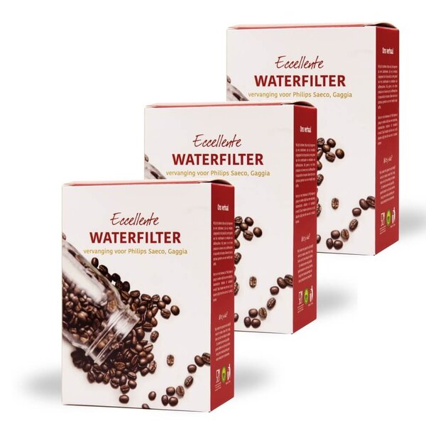 Set économique de 3 filtres à eau AquaClean compatibles avec Philips Saeco