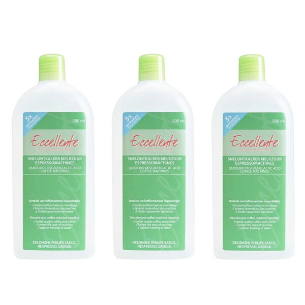 Kit avantage de 3x 500ml de détartrant pour machine à café DeLonghi