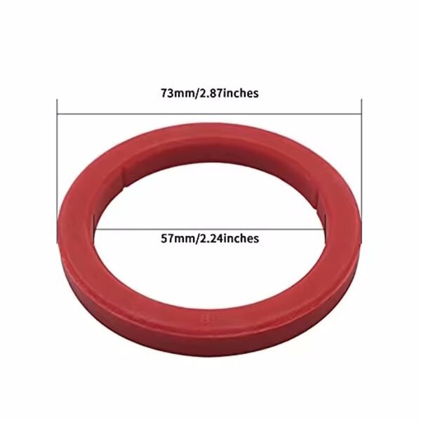 Joint de piston E61 épaisseur 8,0mm (rouge) compatible notamment avec Kees